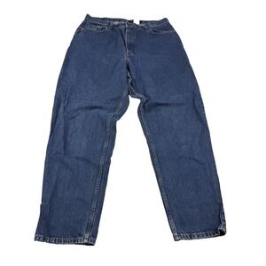 Vintage Eddie Bauer Mom Jeans Women's Size 18 Blue 100% Cotton Outdoors Classic‎